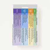 Kinderlevensbadge (verticaal) badge (Achterkant)