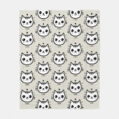 kinderlijke tekening | Zwart-Wit | minimalistisch Fleece Deken (Voorkant)