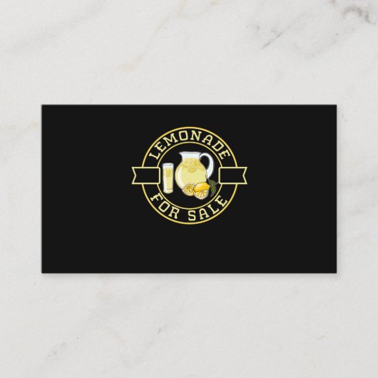Kinderlimonade met homepaar visitekaartje (Voorkant)