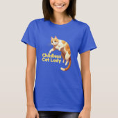 Kinderloos Cat Lady T-shirt (Voorkant)