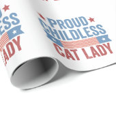 Kinderloos kat dame 2024 cadeaupapier (Rol Hoek)