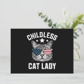 Kinderloos kat dame 2024 kaart (Staand voorkant)