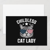 Kinderloos kat dame 2024 kaart (Voorkant / Achterkant)