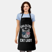Kinderloos kat dame 2024 schort (Gedragen)