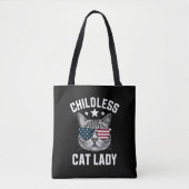 Kinderloos kat dame 2024 tote bag (Voorkant)
