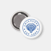 kinderloos kat dame moedig trots onafhankelijk magneet (Voorkant / Achterkant)