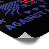 Kinderloze Cat Dames tegen Fascisme Grappige Cat F Poster (Hoek)