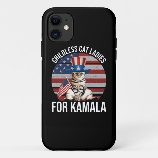Kinderloze Cat Dames voor Kamala Case-Mate iPhone Case (Achterkant)
