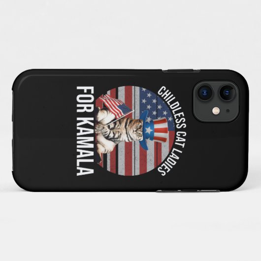 Kinderloze Cat Dames voor Kamala Case-Mate iPhone Case (Achterkant (horizontaal))