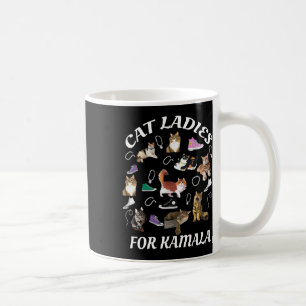 Kinderloze Cat Dames voor Kamala Harris 2024 Elect Koffiemok
