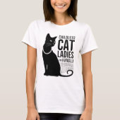 Kinderloze Cat Dames voor Kamala Harris T-Shirt (Voorkant)