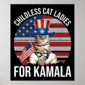 Kinderloze Cat Dames voor Kamala Poster (Voorkant)