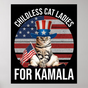 Kinderloze Cat Dames voor Kamala Poster
