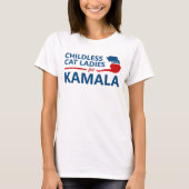 Kinderloze Cat Dames voor Kamala T-shirt (Voorkant)