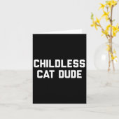 Kinderloze Cat Dudes Kaart (Gele Bloem)
