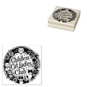 Kinderloze Cat Ladies Club Rubberstempel (Gestempeld)