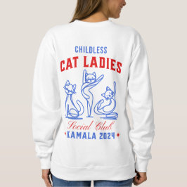 Kinderloze Cat Ladies Kamala 2024 (Afdrukken op Ac Trui