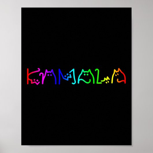 Kinderloze Cat Ladies Kamala Kinderloze Cat Lady L Poster (Voorkant)