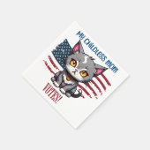 Kinderloze Cat Ladies Pro Democratie Servet (Hoek)