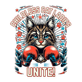 Kinderloze Cat Ladies Unite 2024 verkiezingen Tote Bag