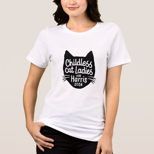 Kinderloze Cat Ladies voor Harris T-shirt (Voorkant)