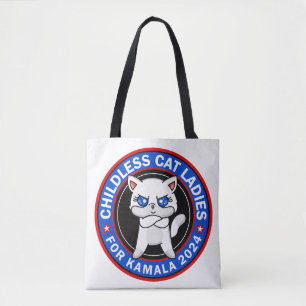 Kinderloze Cat Ladies voor Kamala Democraten US 20 Tote Bag