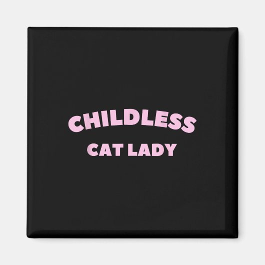 Kinderloze Cat Lady 2024 Millennial 1 Magneet (Voorkant)