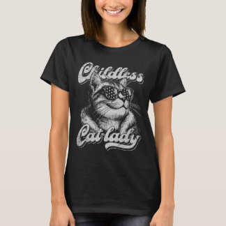 Kinderloze Cat Lady 2024 presidentsverkiezingen T-shirt