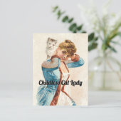 Kinderloze Cat Lady  Briefkaart (Staand voorkant)