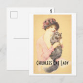 Kinderloze Cat Lady Briefkaart (Voorkant / Achterkant)