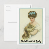 Kinderloze Cat Lady Briefkaart (Voorkant / Achterkant)