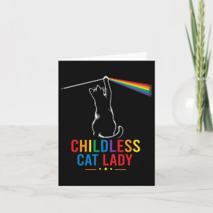 Kinderloze Cat Lady Cat Dames voor Kamala 2024 Kaart