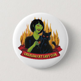 Kinderloze Cat Lady Club - Button