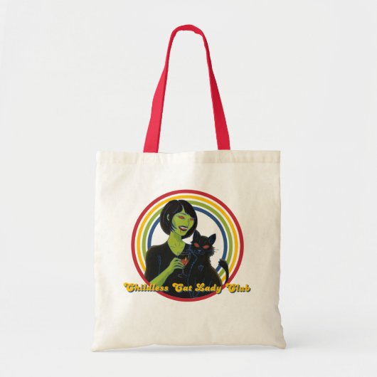Kinderloze Cat Lady Club - Retro - Tas (Voorkant)