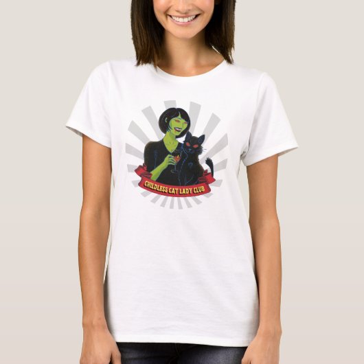 Kinderloze Cat Lady Club - T-shirt (Voorkant)