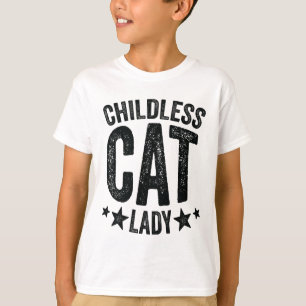Kinderloze Cat Lady Comma La Kamala Harris voor Pr T-shirt