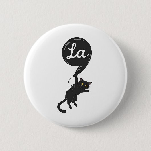 Kinderloze Cat Lady Comma - La Kamala Harris voor  Ronde Button 5,7 Cm (Voorkant)