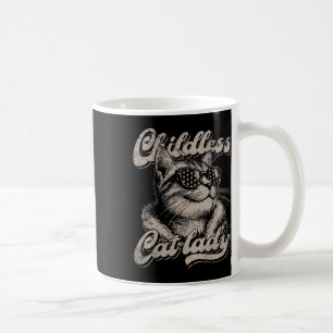 Kinderloze Cat Lady Funny Cat Lover Graphic Koffiemok