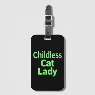 Kinderloze Cat Lady Funny Vote 2024 Bagagelabel