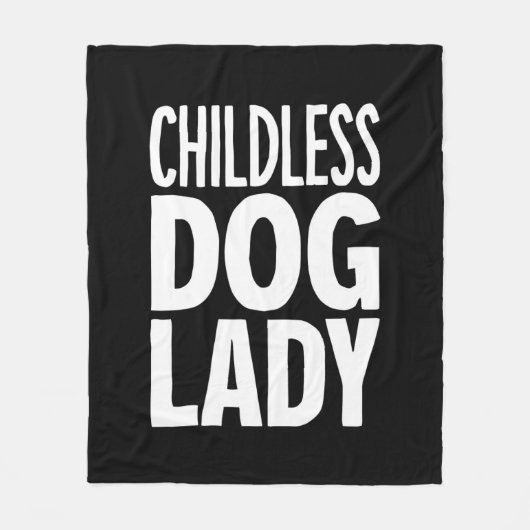 Kinderloze Cat Lady Funny Vote 2024 Fleece Deken (Voorkant)