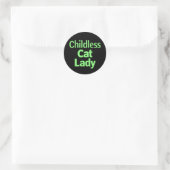 Kinderloze Cat Lady Funny Vote 2024 Ronde Sticker (Tas)