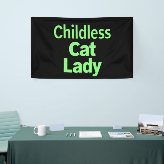 Kinderloze Cat Lady Funny Vote 2024 Spandoek (Beurs)