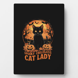 Kinderloze Cat Lady Halloween Spooky Witch Verkiez Fotoplaat
