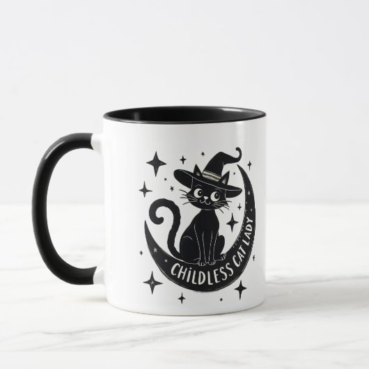 Kinderloze Cat Lady Harris Walz Halloween Pastel Mok (Links)