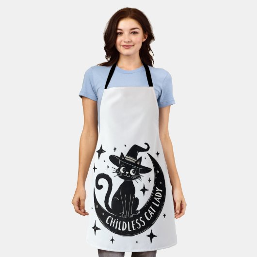 Kinderloze Cat Lady Harris Walz Halloween Pastel Schort (Gedragen)