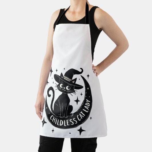 Kinderloze Cat Lady Harris Walz Halloween Pastel Schort (Insitu)