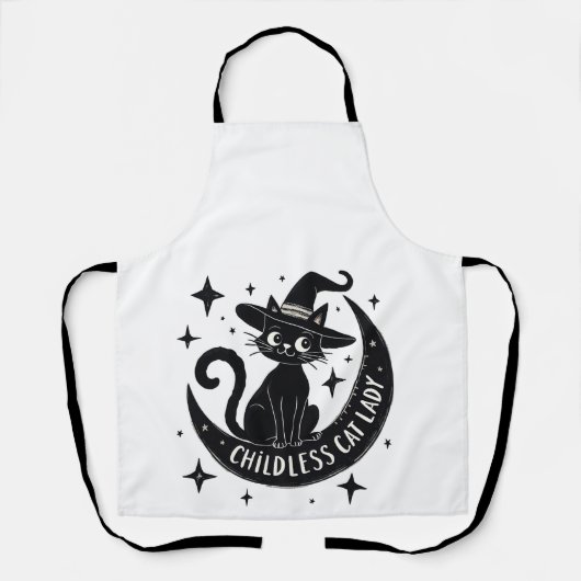 Kinderloze Cat Lady Harris Walz Halloween Pastel Schort (Voorkant)