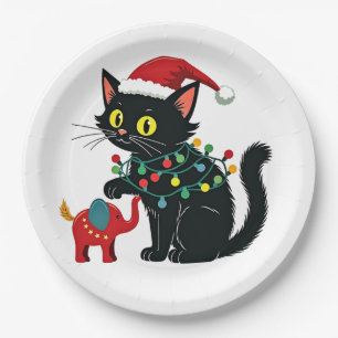 Kinderloze Cat Lady Kerst Kamala Trump Papieren Bordje