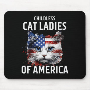 Kinderloze Cat Lady of America Kamala Harris 2024  Muismat