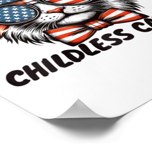 Kinderloze Cat Lady Shirt Kinderloze Cat Lady Poster (Hoek)